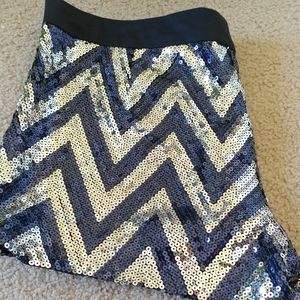 Jessica Simpson sequin booty shorts sz 12 EUC